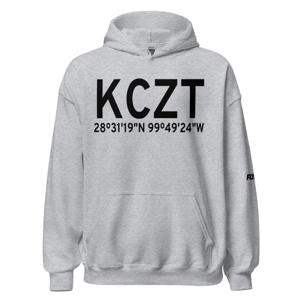 Dimmit County Airport (KCZT) ICAO Hoodie Sweatshirt 