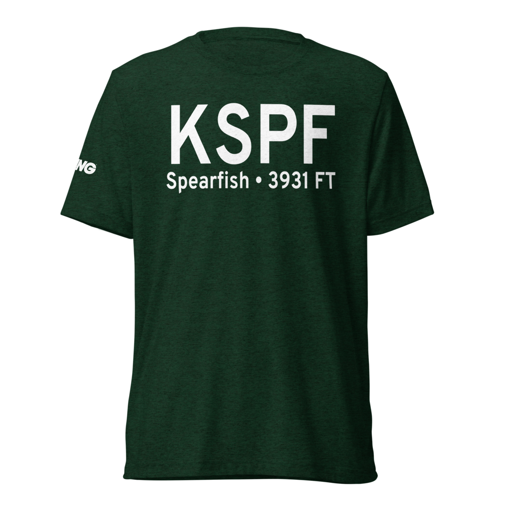 Black Hills Airport-Clyde Ice Field (KSPF) ICAO Tri-blend T-Shirt 