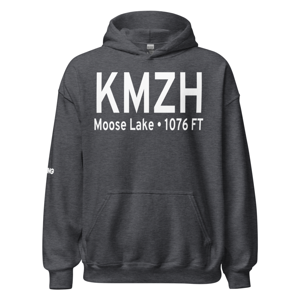 Moose Lake Carlton County Airport (KMZH) ICAO Hoodie Sweatshirt 