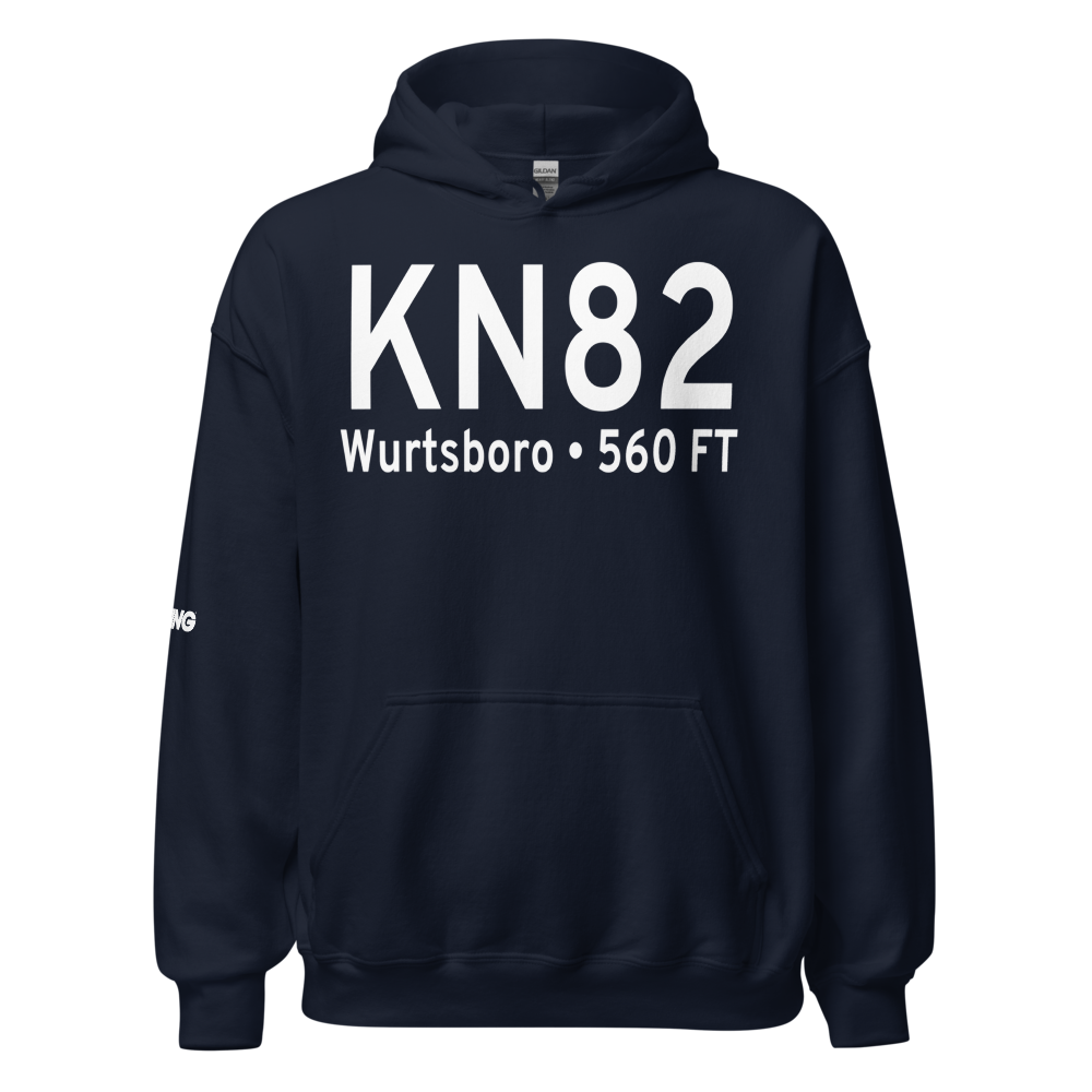Wurtsboro Sullivan County Airport (KN82) ICAO Hoodie Sweatshirt 