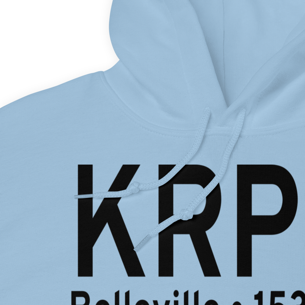Belleville Municipal Airport (KRPB) ICAO Hoodie Sweatshirt 