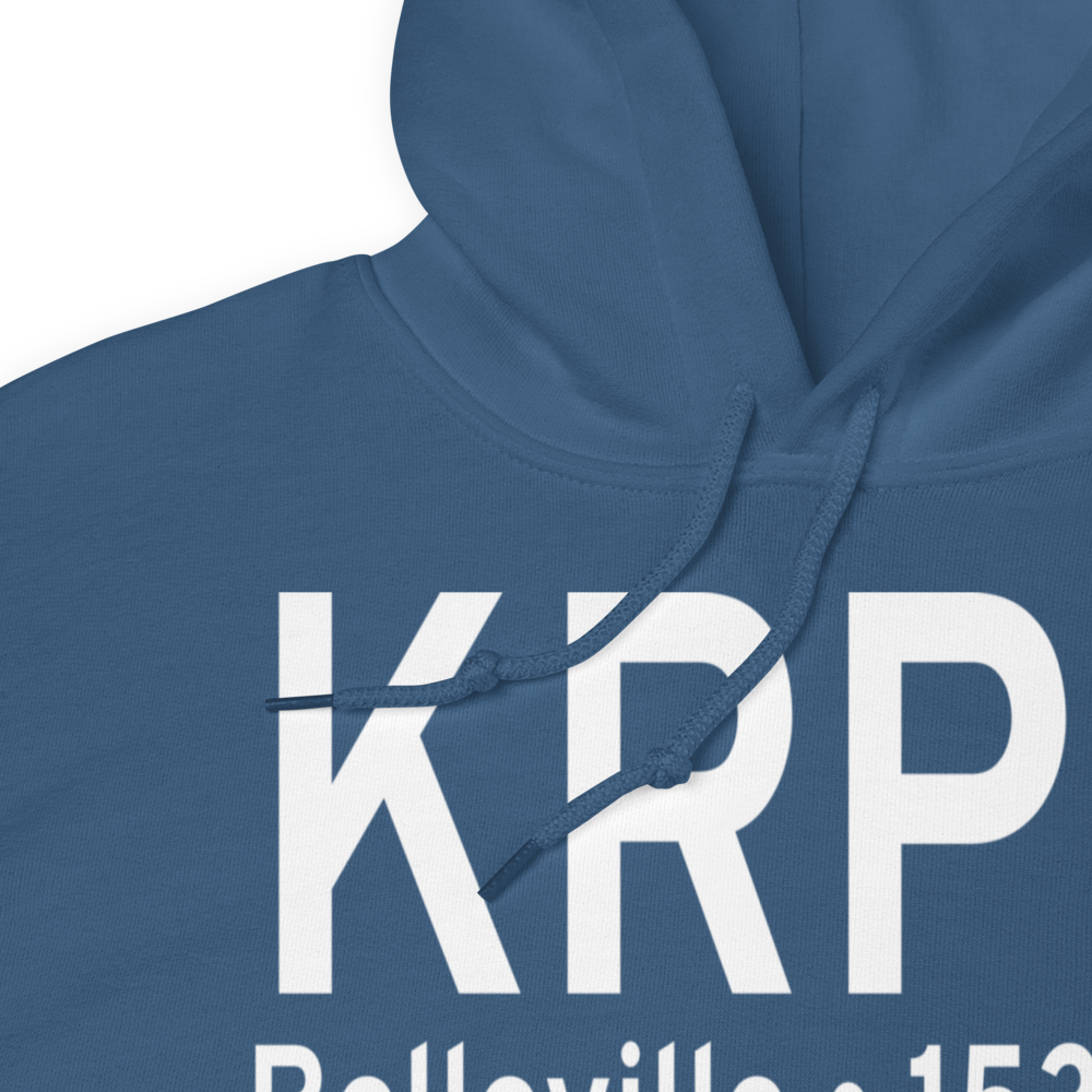 Belleville Municipal Airport (KRPB) ICAO Hoodie Sweatshirt 