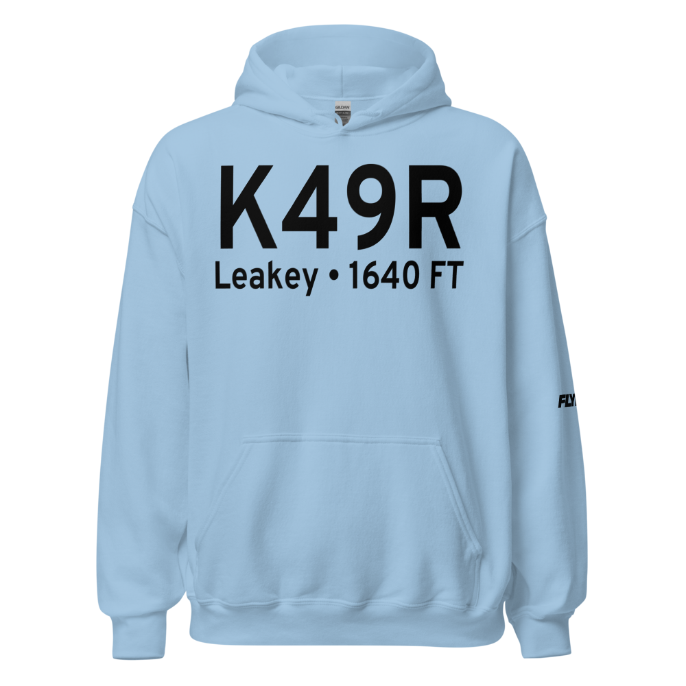 Real County Airport (K49R) ICAO Hoodie Sweatshirt 