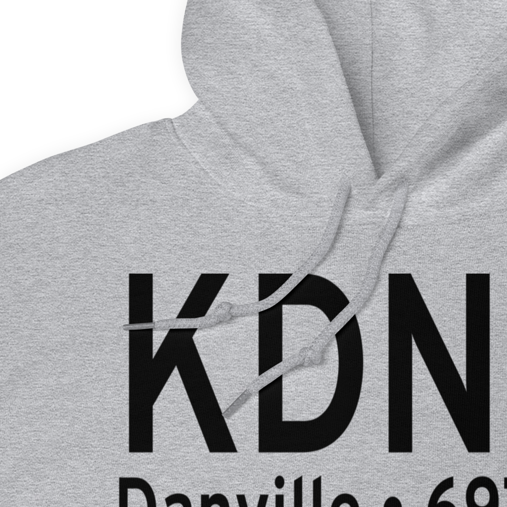 Vermilion Regional Airport (KDNV) ICAO Hoodie Sweatshirt 