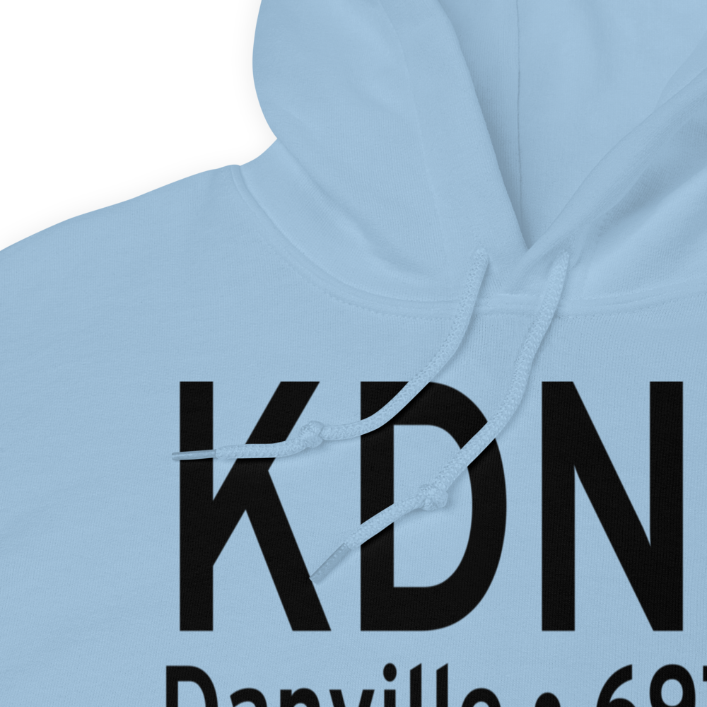 Vermilion Regional Airport (KDNV) ICAO Hoodie Sweatshirt 