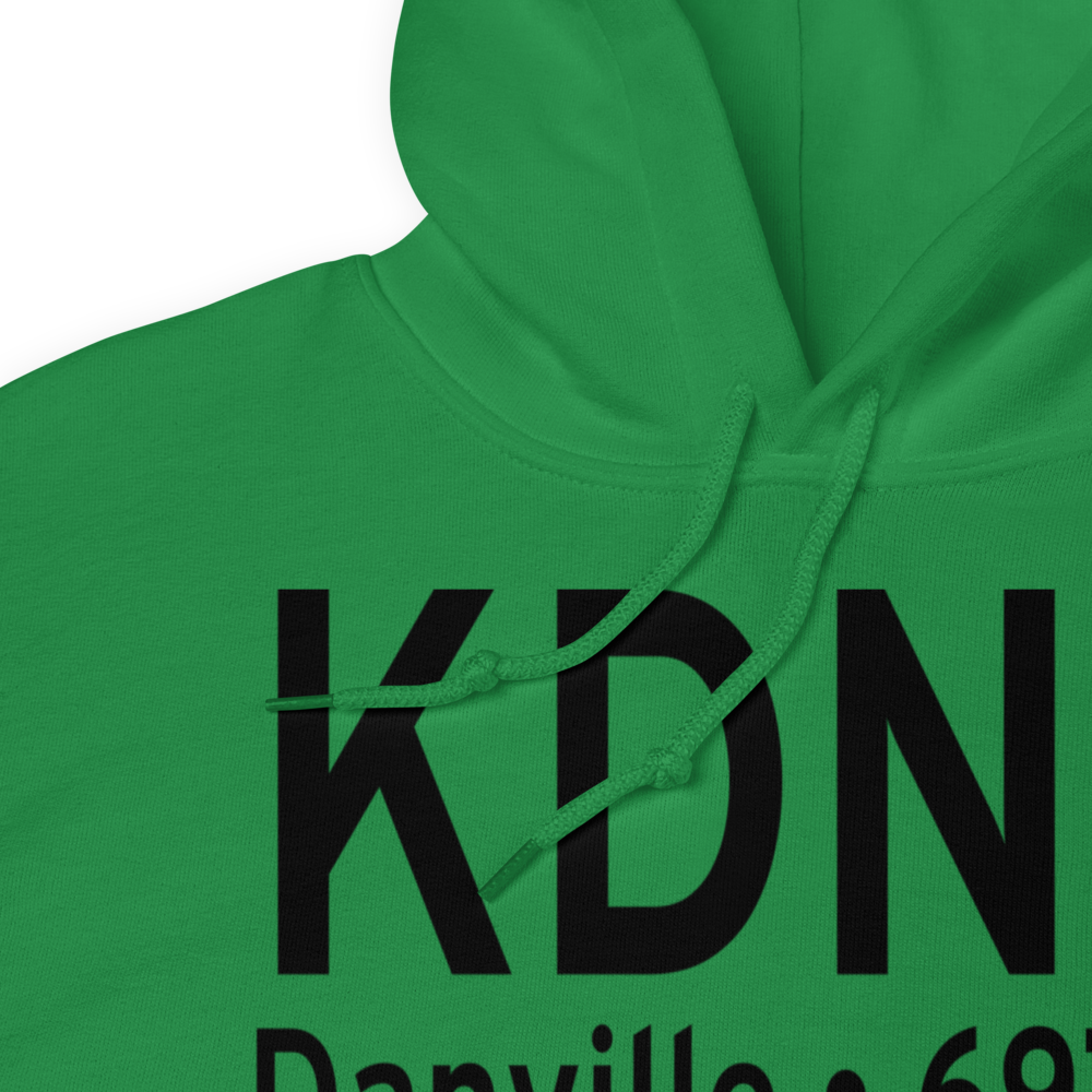 Vermilion Regional Airport (KDNV) ICAO Hoodie Sweatshirt 