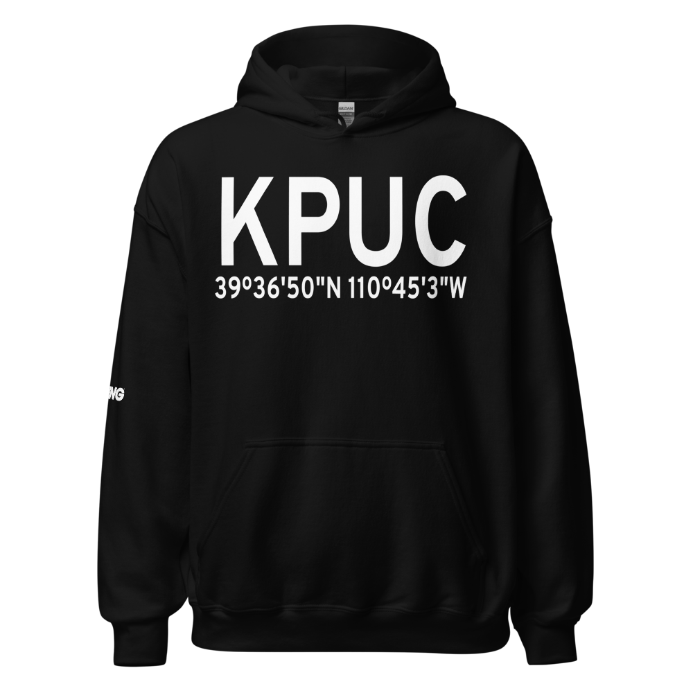 Carbon County Regional/Buck Davis Field (KPUC) ICAO Hoodie Sweatshirt 