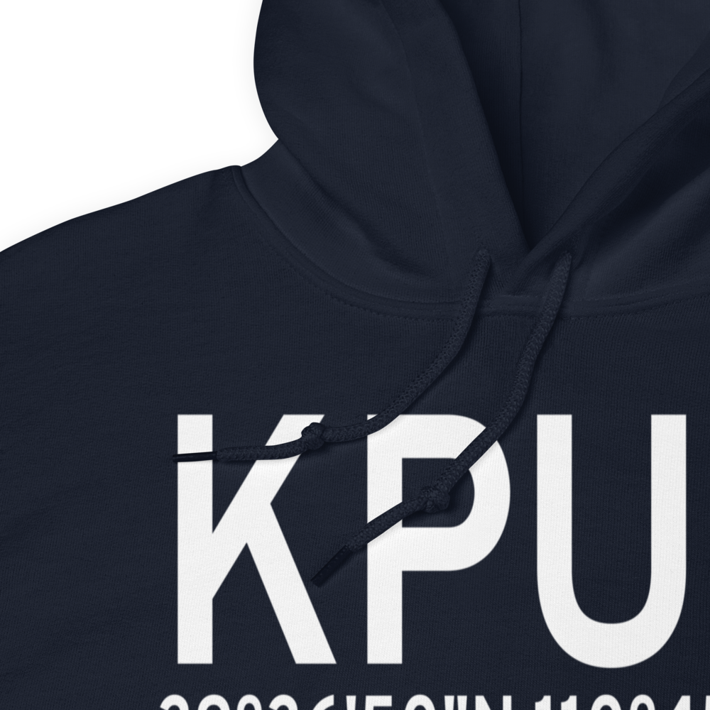 Carbon County Regional/Buck Davis Field (KPUC) ICAO Hoodie Sweatshirt 