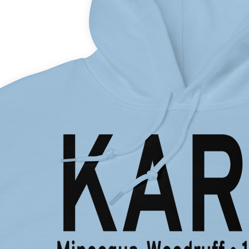 Lakeland-Noble F. Lee Memorial field (KARV) ICAO Hoodie Sweatshirt 