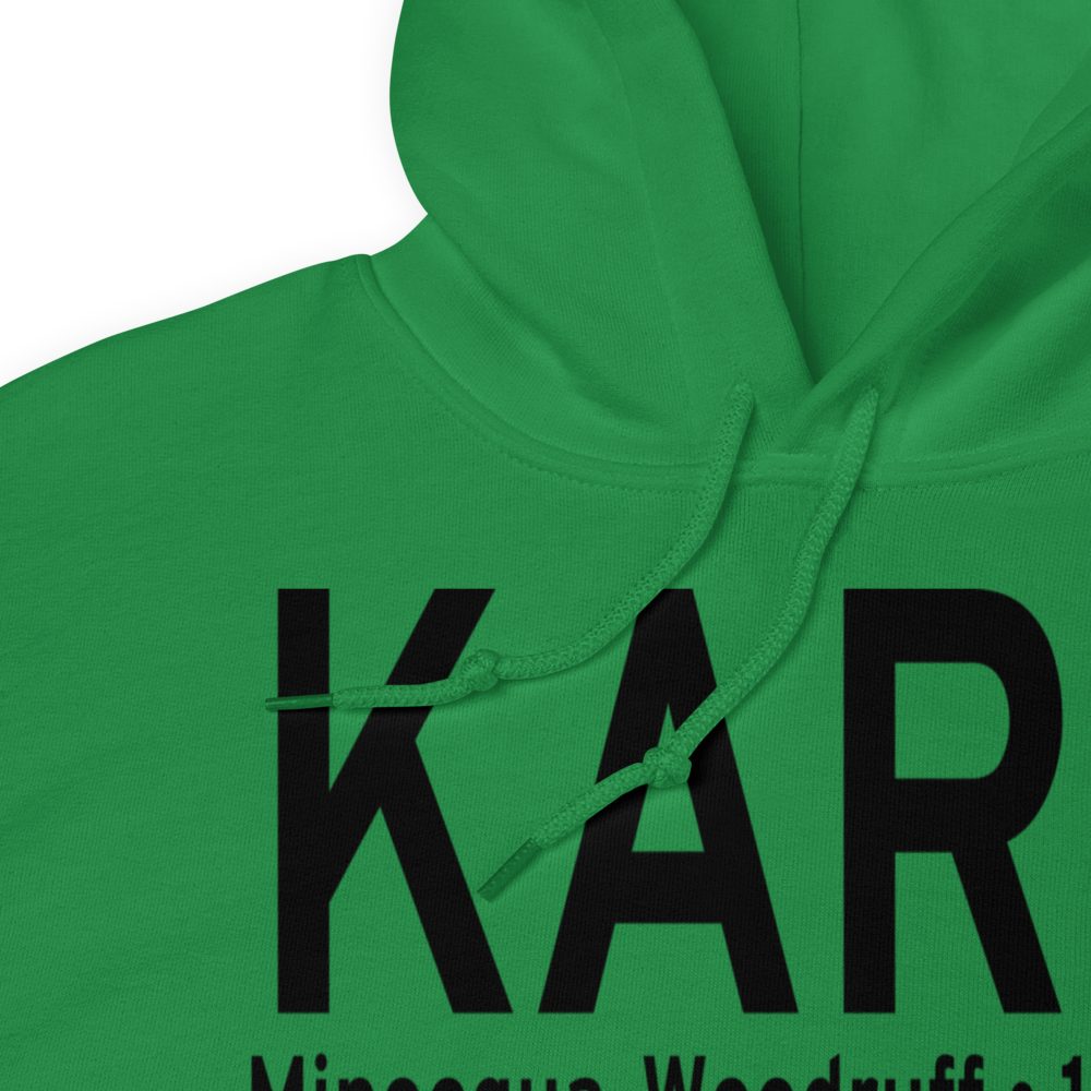 Lakeland-Noble F. Lee Memorial field (KARV) ICAO Hoodie Sweatshirt 