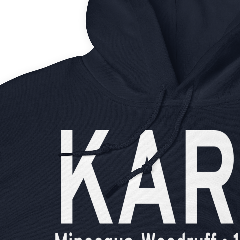 Lakeland-Noble F. Lee Memorial field (KARV) ICAO Hoodie Sweatshirt 