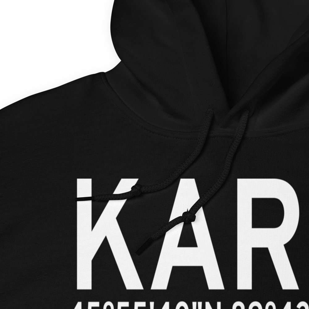 Lakeland-Noble F. Lee Memorial field (KARV) ICAO Hoodie Sweatshirt 