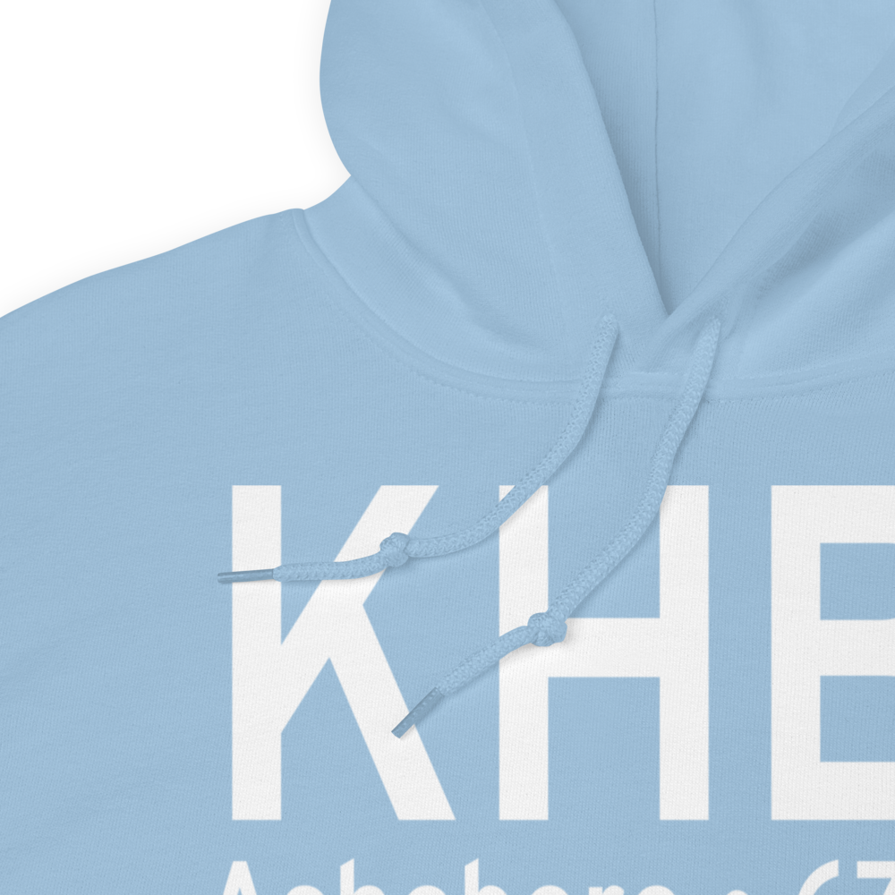 Asheboro Regional Airport (KHBI) ICAO Hoodie Sweatshirt 