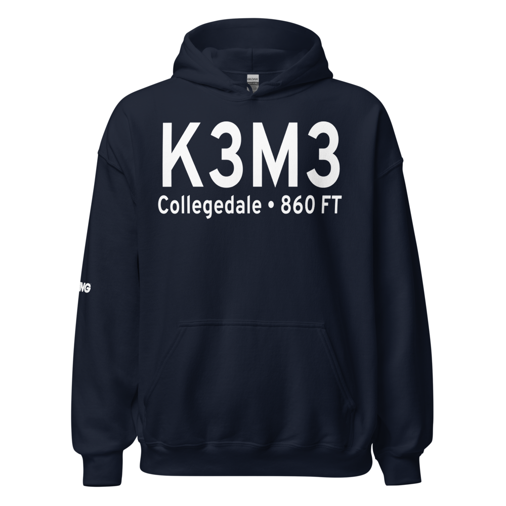 Collegedale Municipal Airport (K3M3) ICAO Hoodie Sweatshirt 