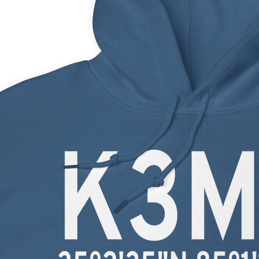 Collegedale Municipal Airport (K3M3) ICAO Hoodie Sweatshirt 