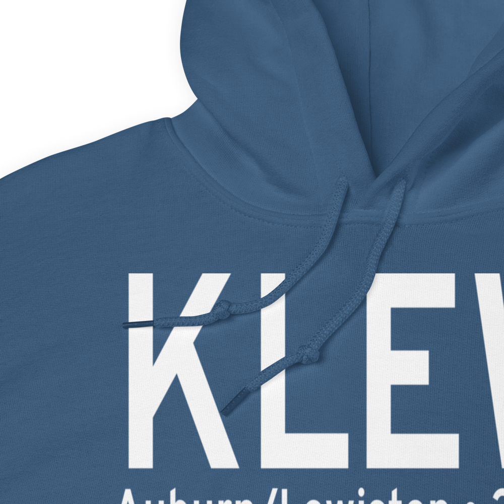 Auburn Lewiston Municipal Airport (KLEW) ICAO Hoodie Sweatshirt 