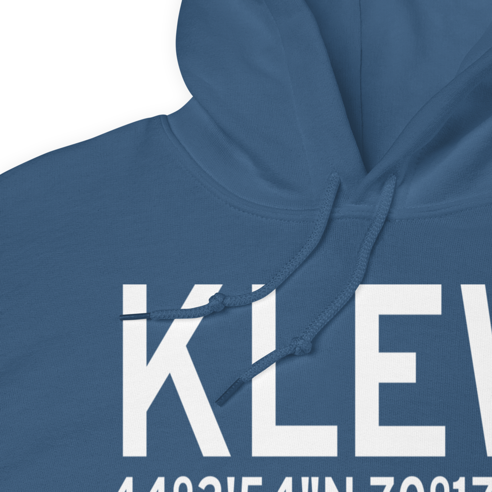 Auburn Lewiston Municipal Airport (KLEW) ICAO Hoodie Sweatshirt 