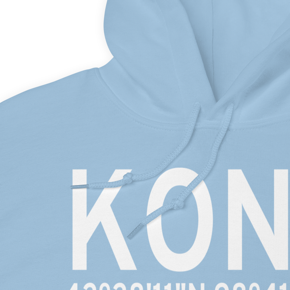 The O'Neill Municipal John L Baker Field (KONL) ICAO Hoodie Sweatshirt 