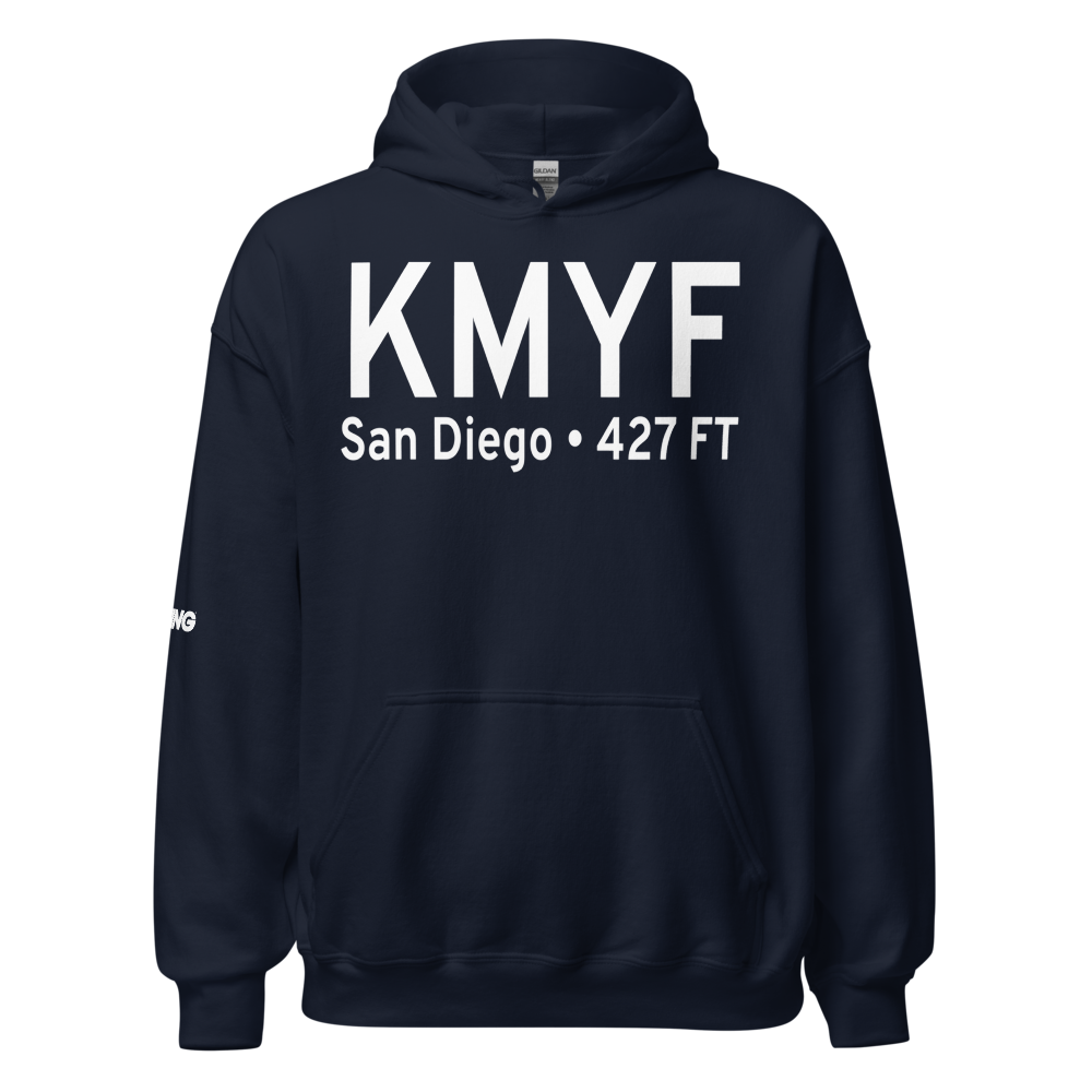 Montgomery-Gibbs Executive Airport (KMYF) ICAO Hoodie Sweatshirt 