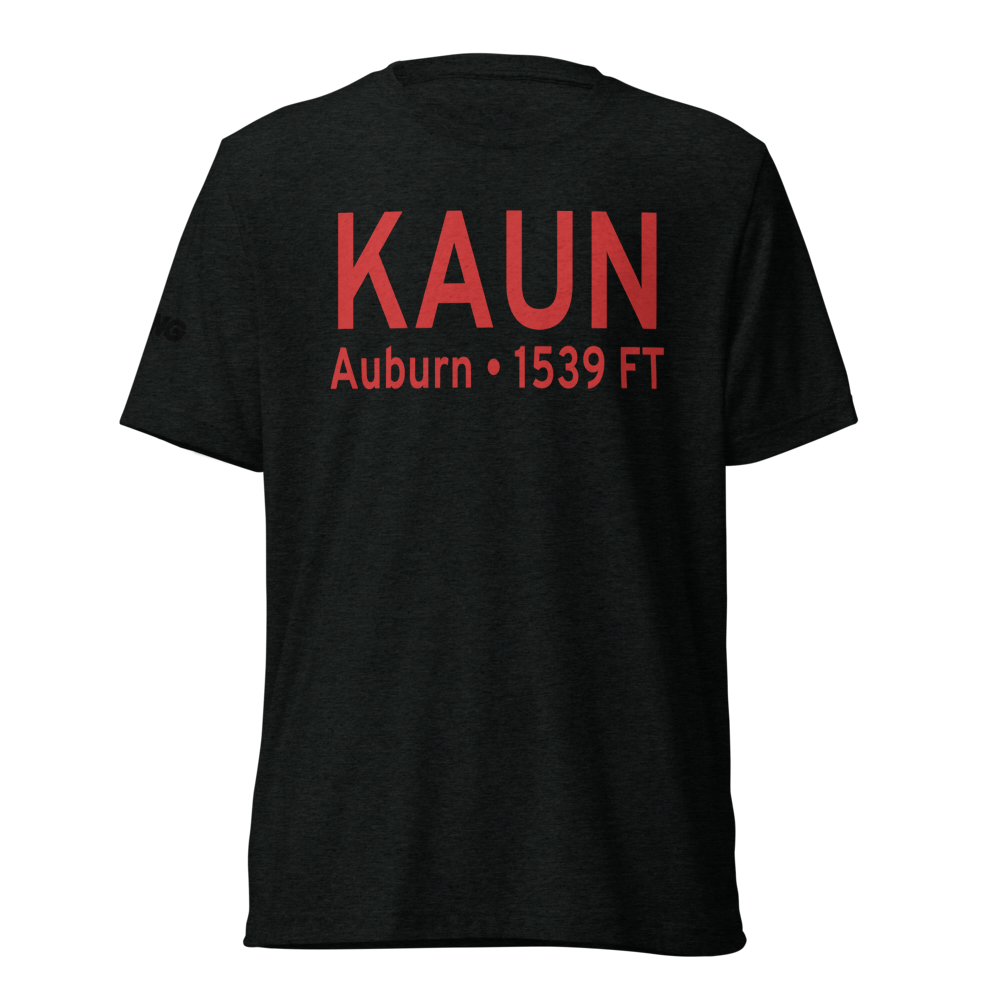Auburn Municipal Airport (KAUN) ICAO Tri-blend T-Shirt 