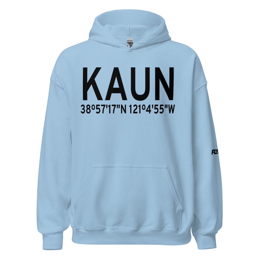 Auburn Municipal Airport (KAUN) ICAO Hoodie Sweatshirt 