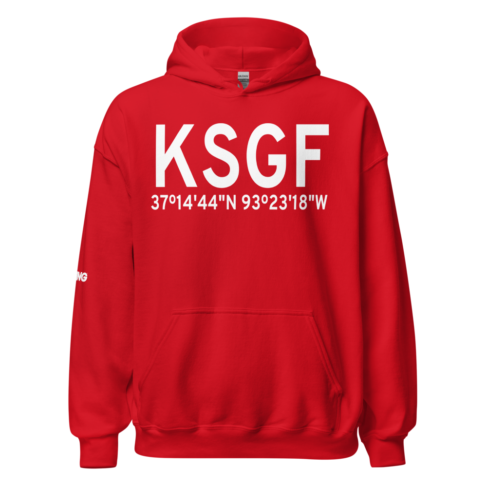 Springfield Branson National Airport (KSGF) ICAO Hoodie Sweatshirt 