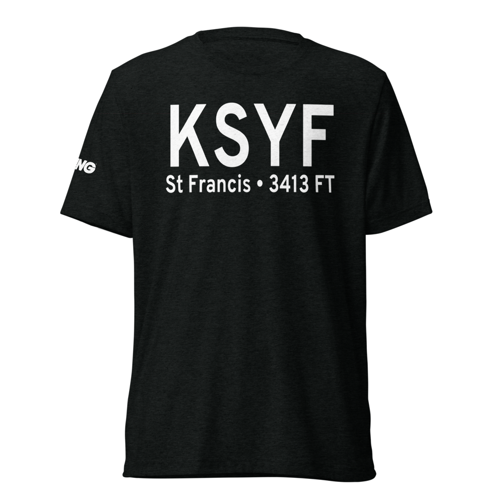 Cheyenne County Municipal Airport (KSYF) ICAO Tri-blend T-Shirt 