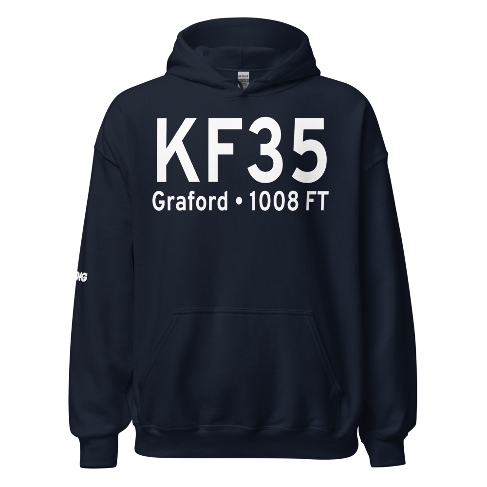 Possum Kingdom Airport (KF35) ICAO Hoodie Sweatshirt 