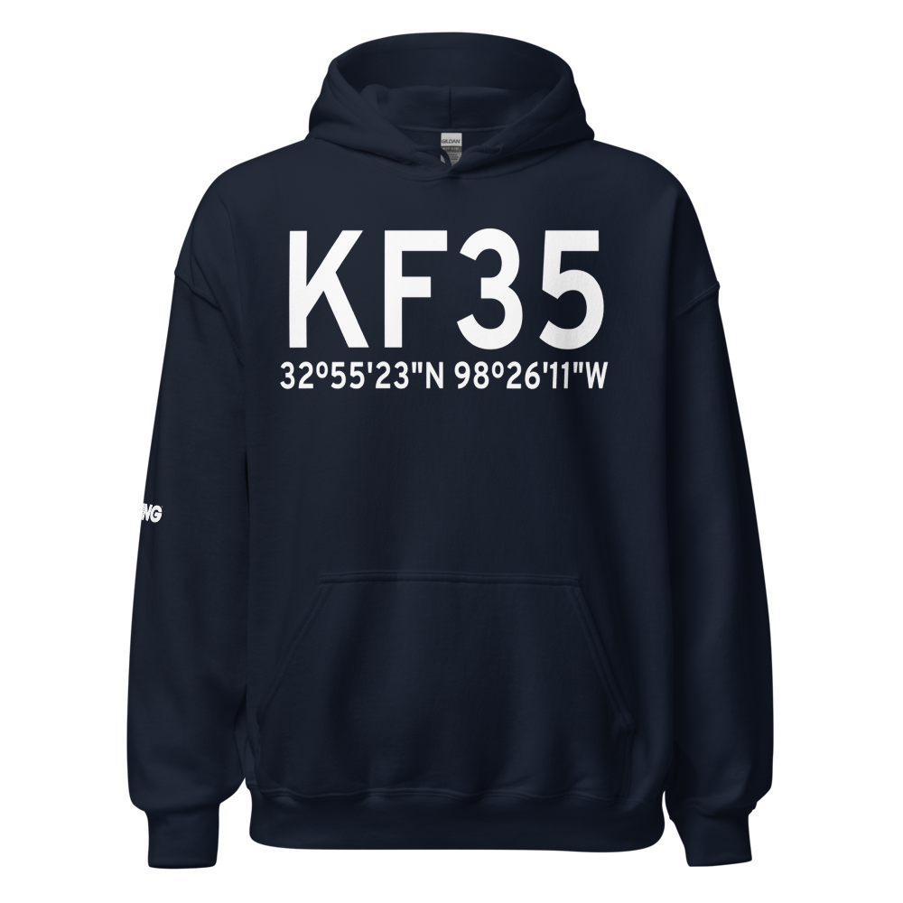 Possum Kingdom Airport (KF35) ICAO Hoodie Sweatshirt 