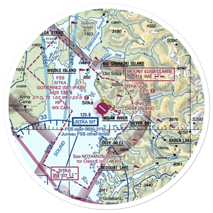 Sitka Seaplane Base (A29) VFR Sectional Sticker (30 mile)