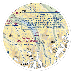 Bold Airport (A13) VFR Sectional Sticker (20 mile)