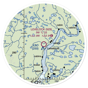Levelock Airport (9Z8) VFR Sectional Sticker (20 mile)