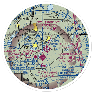 Sky Harbor Seaplane Base (9Y5) VFR Sectional Sticker (20 mile)