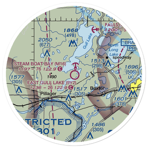 East Gull Lake Airport (9Y2) VFR Sectional Sticker (20 mile)