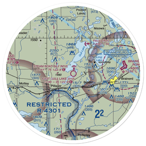 East Gull Lake Airport (9Y2) VFR Sectional Sticker (30 mile)