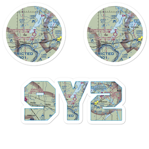 East Gull Lake Airport (9Y2) VFR Sectional Sticker Pack