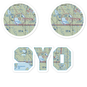 Bowstring Airport (9Y0) VFR Sectional Sticker Pack
