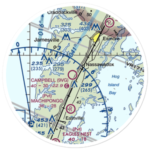 Campbell Field (9VG) VFR Sectional Sticker (20 mile)