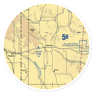 Harrison Skyranch Airport (9V3) VFR Sectional Sticker (30 mile)