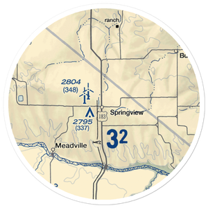 Springview Municipal Airport (9V1) VFR Sectional Sticker (20 mile)