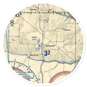 Springview Municipal Airport (9V1) VFR Sectional Sticker (30 mile)