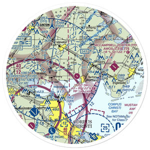 Hunt Airport (9R5) VFR Sectional Sticker (30 mile)