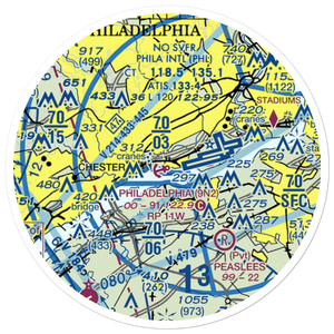 Philadelphia Seaplane Base (9N2) VFR Sectional Sticker (20 mile)