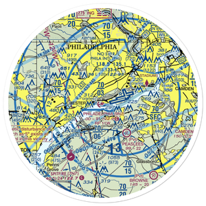 Philadelphia Seaplane Base (9N2) VFR Sectional Sticker (30 mile)