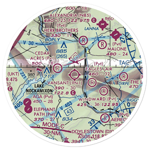 Vansant Airport (9N1) VFR Sectional Sticker (20 mile)