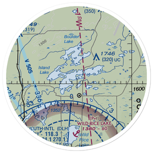 North Country Seaplane Base (9M0) VFR Sectional Sticker (20 mile)