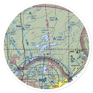 North Country Seaplane Base (9M0) VFR Sectional Sticker (30 mile)