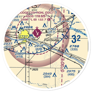 Wilroads Gardens Airport (9K1) VFR Sectional Sticker (20 mile)