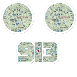 West Liberty Airport (9I3) VFR Sectional Sticker Pack