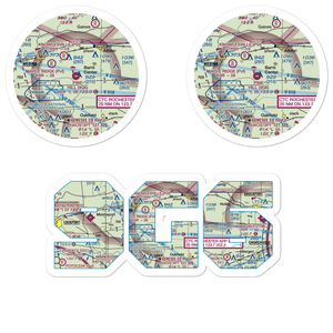 Pine Hill Airport (9G6) VFR Sectional Sticker Pack